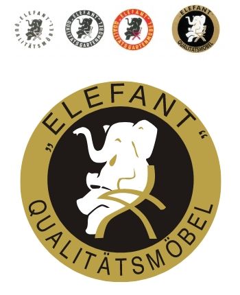 Elefant Möbel Logo im Verlauf der Jahrzente